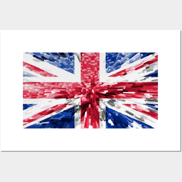 Extruded Flag of the United Kingdom Wall Art by DrPen